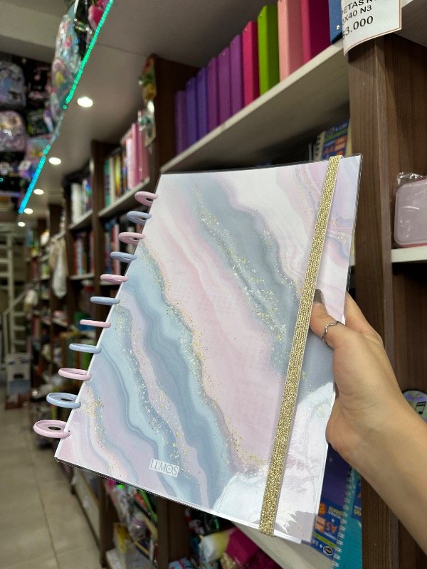Producto - Cuaderno Discos Marmol A4