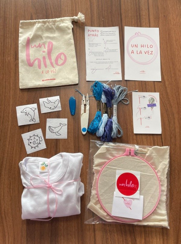 Producto - Kit de bordado: BODY DE BEBÉ