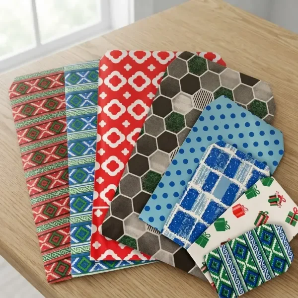 Producto - SOBRES PAPEL FANTASÍA REGALO 6.5 x 6.5 Cm Pack X 100u. Surtid. - 0