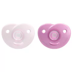 Producto - Set Chupete Avent Soothie x2 Silicona 0-6M Rosa