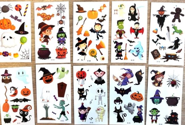 Producto - TATUAJES HALLOWEEN X10