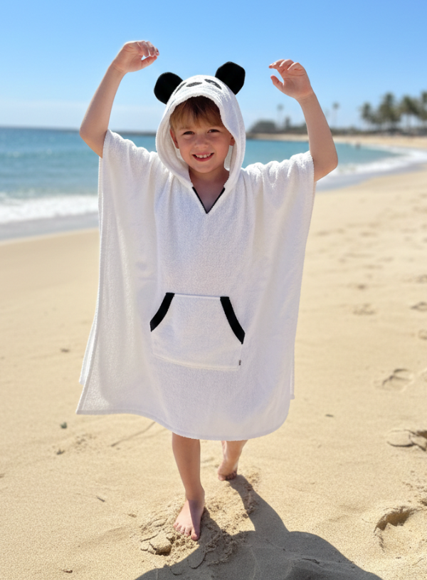 Producto - PONCHO Panda de toalla 100 algodón