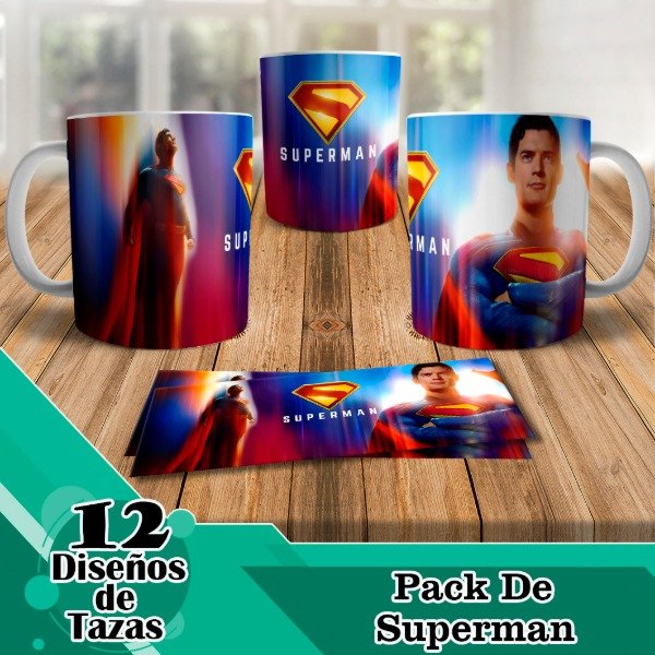 Producto - Diseños Digitales / Plantillas Para Tazas De Superman