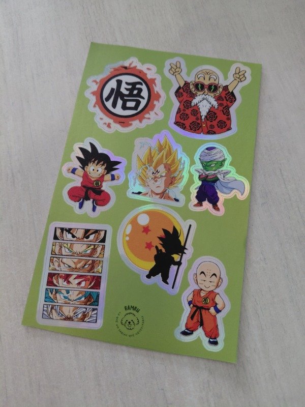 Producto - Planchitas de stickers - Dragon Ball