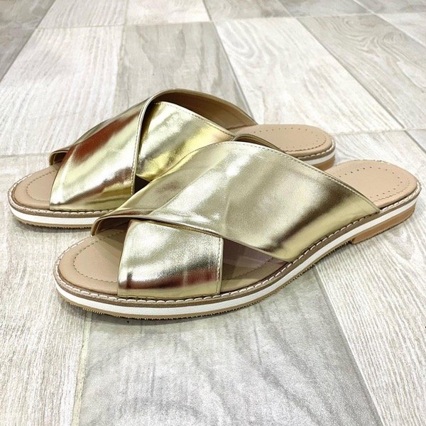 Producto - Zuecos Vera Dorados