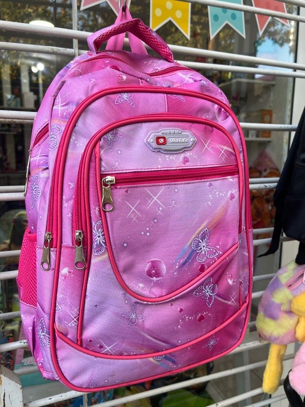 Producto - Mochila grande rosa mariposas