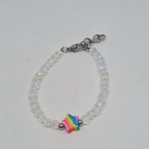 Producto - Pulsera niña dije estrella colores