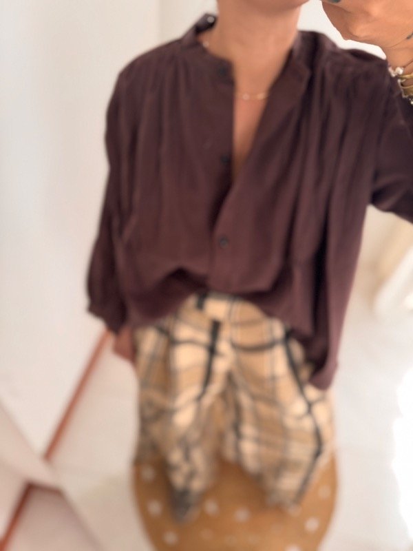 Producto - Camisa ámbar vino