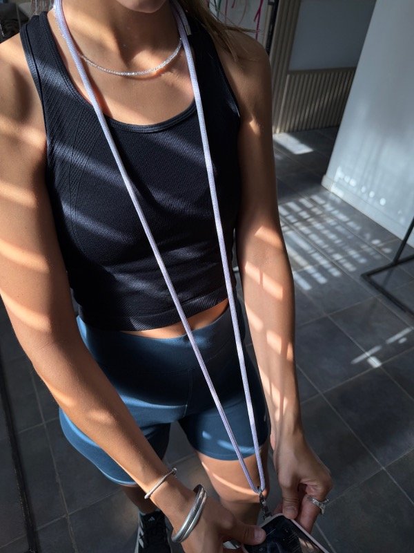 Producto - Correa regulable Lila con brillo