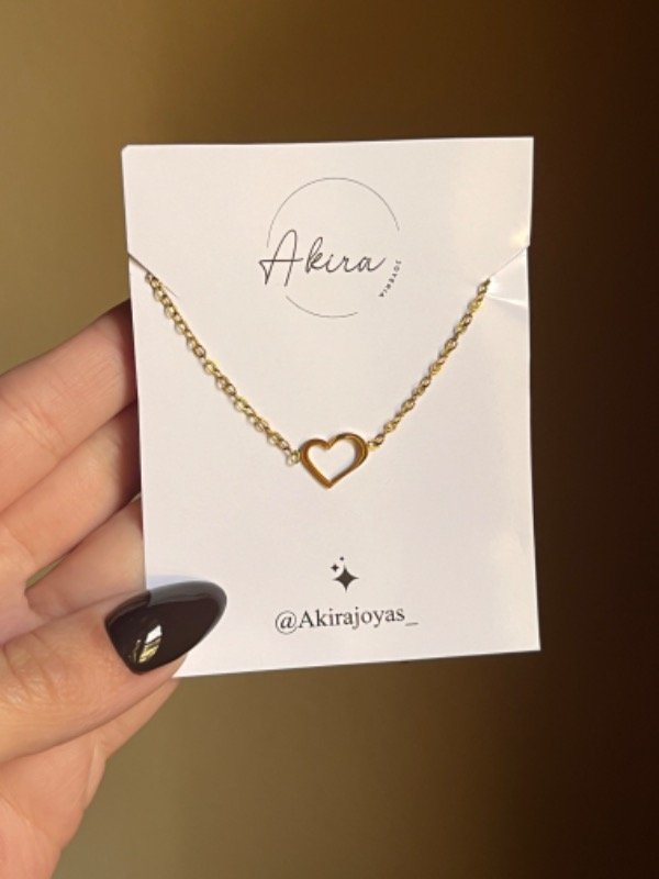 Producto - Cadena corazón calado