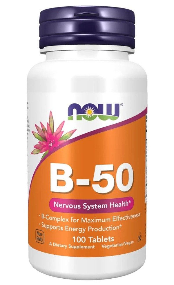Producto - Now Foods - Complejo Vitamínico B (50mg por vitamina) x 100 Tabletas