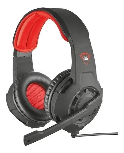 Producto - Auriculares Gamer Trust Gxt 411 Radius Negro/rojo - 0