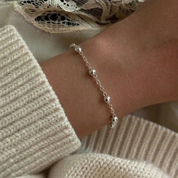 Producto - PULSERA TIFANY C/BOLITAS 18-21CM