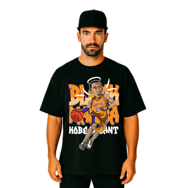 Producto - Remera Oversize Unisex ClipArt Kobe Bryant Black Mamba