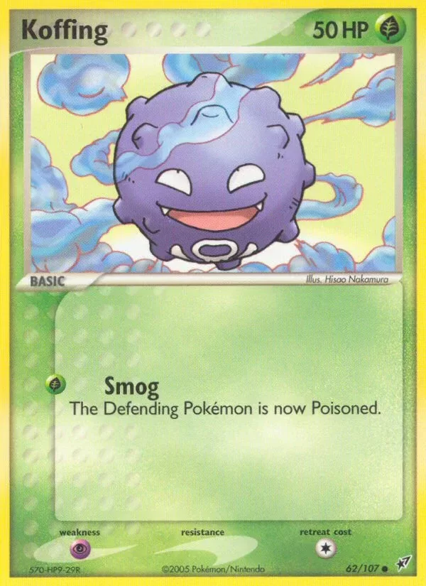 Producto - Koffing 62/107 EX: Deoxys