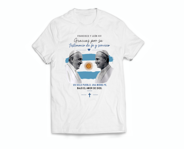 Producto - Remera Personalizad Papa León XIV Argentina #35 - 1