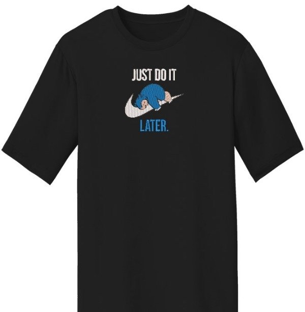 Producto - Remera Snorlax Just Do It Later