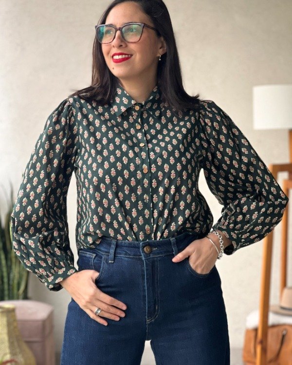 Producto - Camisa Balon Verde Inglés S M
