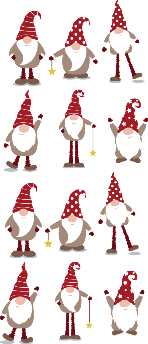 Producto - STICKERS GNOMO 2 X 12