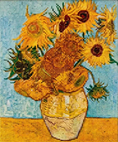 Producto - Diamond painting Los Girasoles Van Gogh 30x40cm