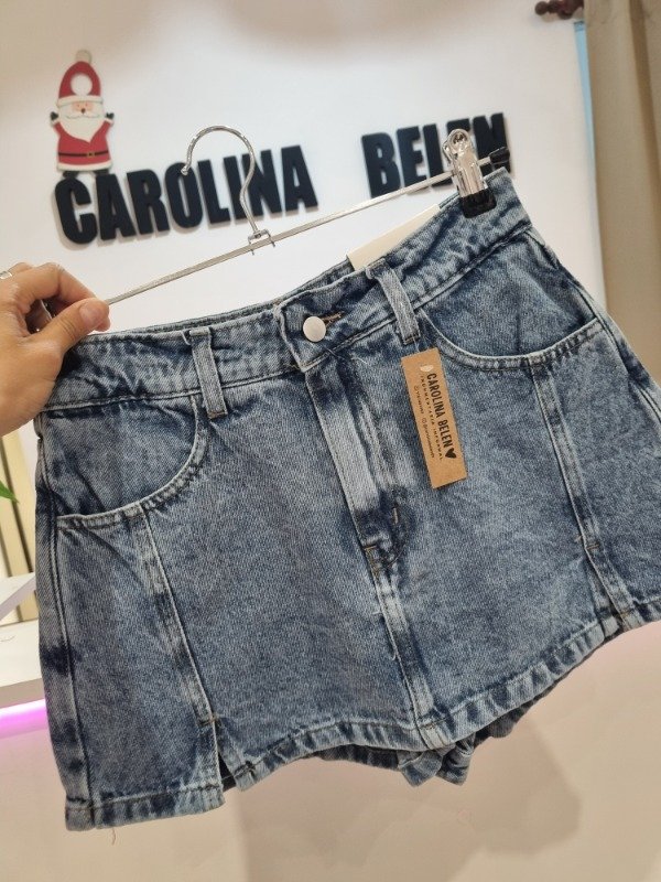 Producto - Short pollera recorte azul