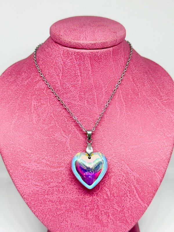 Producto - Conjunto acero quirúrgico corazón tornasolado