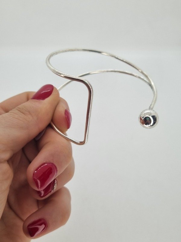 Producto - Pulsera plat doble línea bolita P574