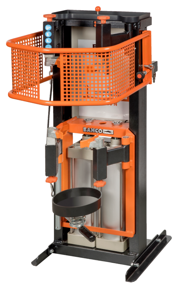 Producto - Compresor para amortiguadores doble piston neumatico y rejilla protectora BS30PG