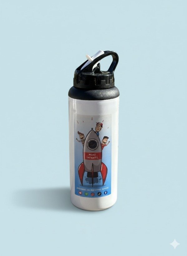 Producto - Botellita térmica "Con mis amigos a la Luna"
