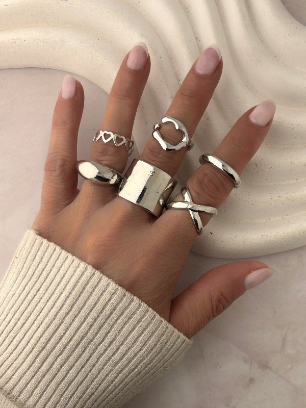 Producto - ANILLO REGULABLE PLATEADO 1095