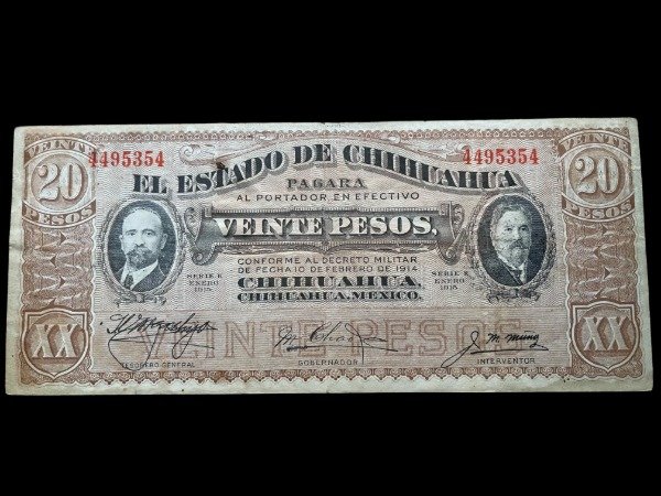 Producto - Mexico - Chihuahua (1914) 20 Pesos