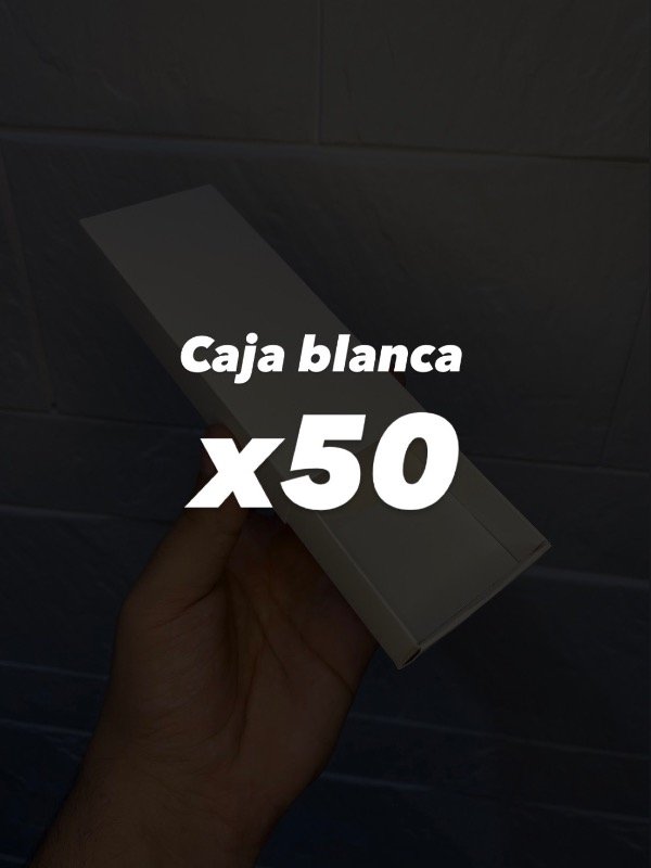 Producto - ESTUCHE CAJA BLANCA x50