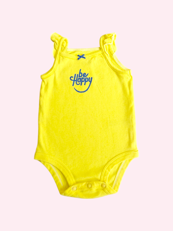 Producto - Body musculosa amarillo Be Happy Carters 6 meses