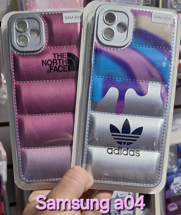 Producto - Fundas puffer diseño metalizadas. Samsung a04