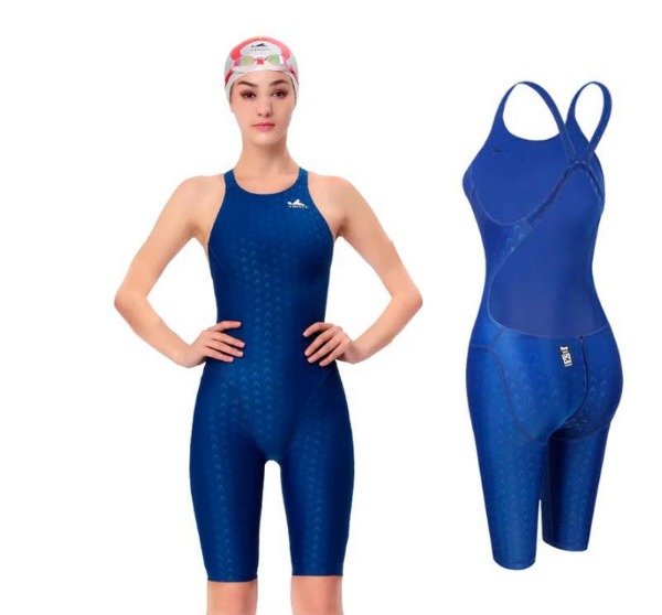 Producto - Traje De Baño Competición Sharkskin Azul Niña/Mujer - 2