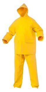 Producto - TRAJE LLUVIA AMARILLO POLIESTER PREMIUM SACO PANTALON NUB5102