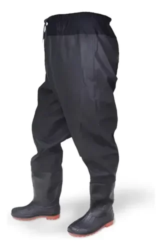 Producto - Pantalon Wader DE PVC Con Botas Vadeo Pesca