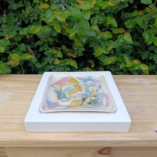 Producto - Molde de yeso Plato Cuadrado