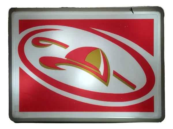 Producto - Cartel Luminoso Original Jockey Club Retro Vintage LED, Restaurado - Back Light