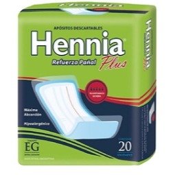 Producto - Hennia Plus Refuerza Pañal Recto para Incontinencia Severa EG20