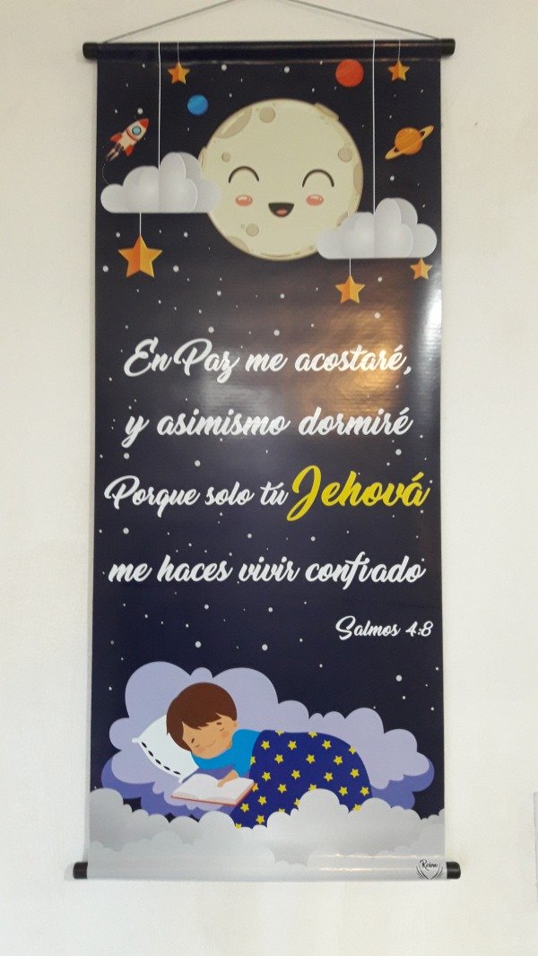 Producto - Banner Cristiano Gigante SALMOS 4:8