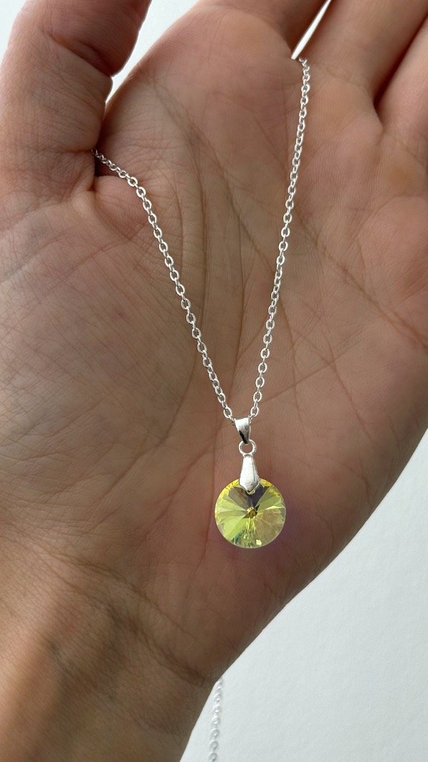 Producto - Conjunto dije circulo boreal 50cm ACERO BLANCO