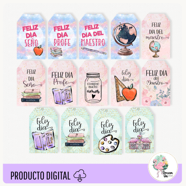 Producto - Kit Tags Día del Maestro - 1