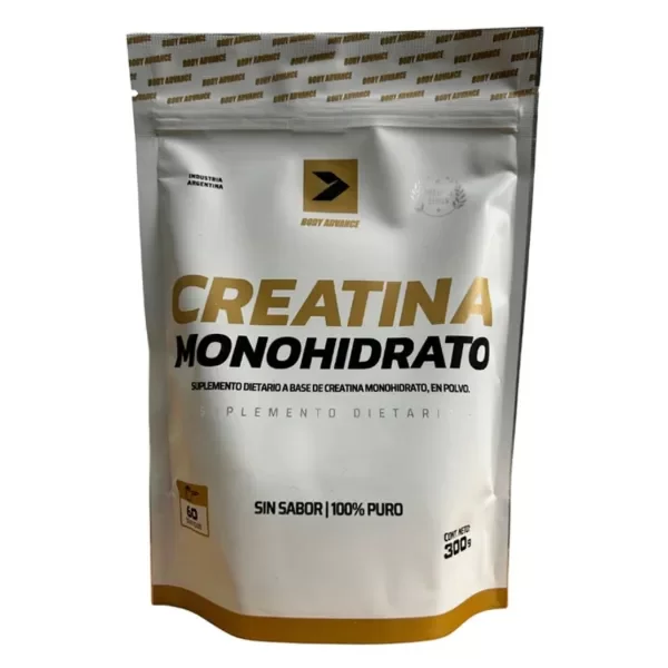 Producto - Creatina Monohidrato 100 porciento Pura Sin Sabor 300g - Body Advance