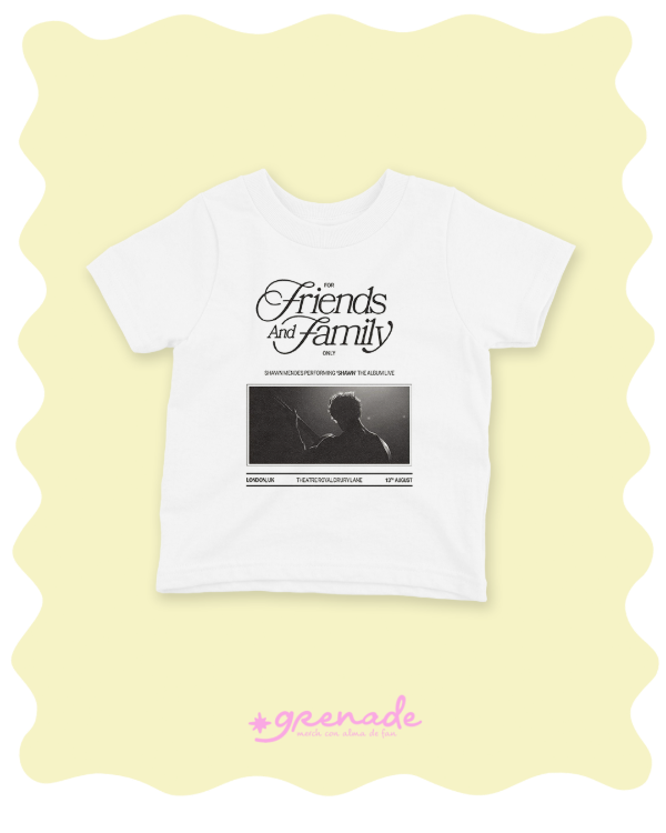 Baby tee "for friends and family only" III