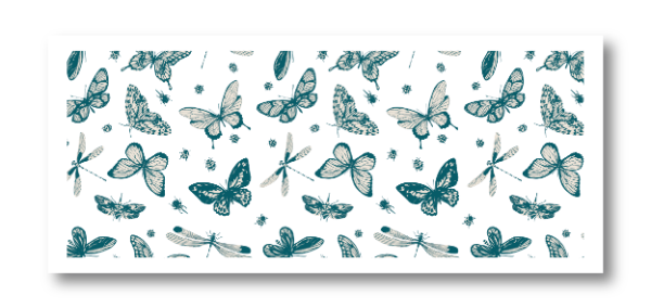 Producto - DTF UV 20x8cm - MARIPOSAS AZULES 4