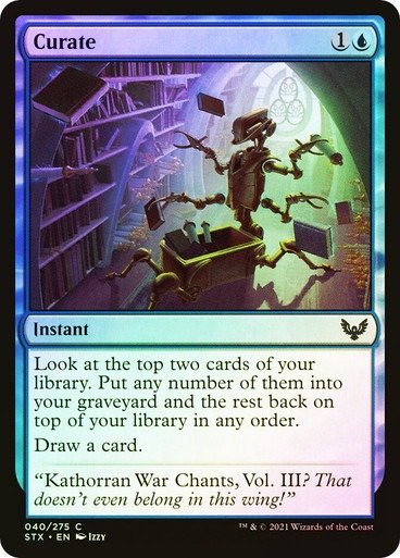Producto - Curate Foil  Strixhaven: School of Mages