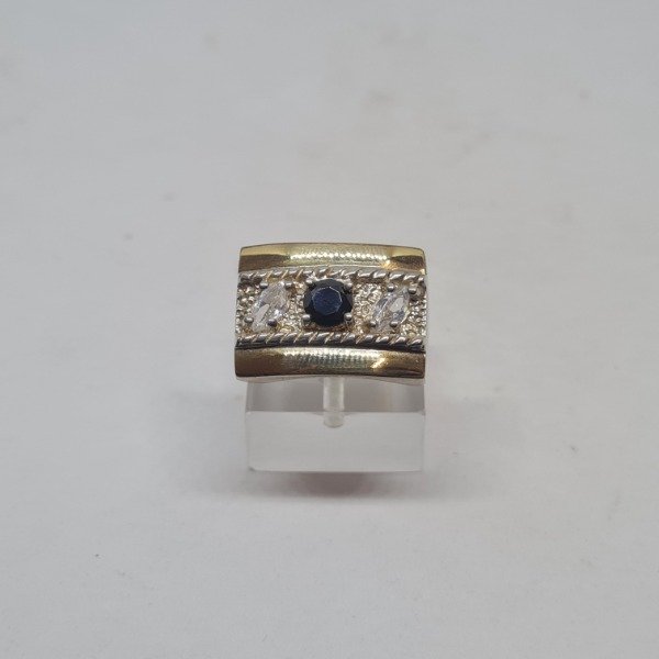 Producto - Anillo con piedra negra AM219