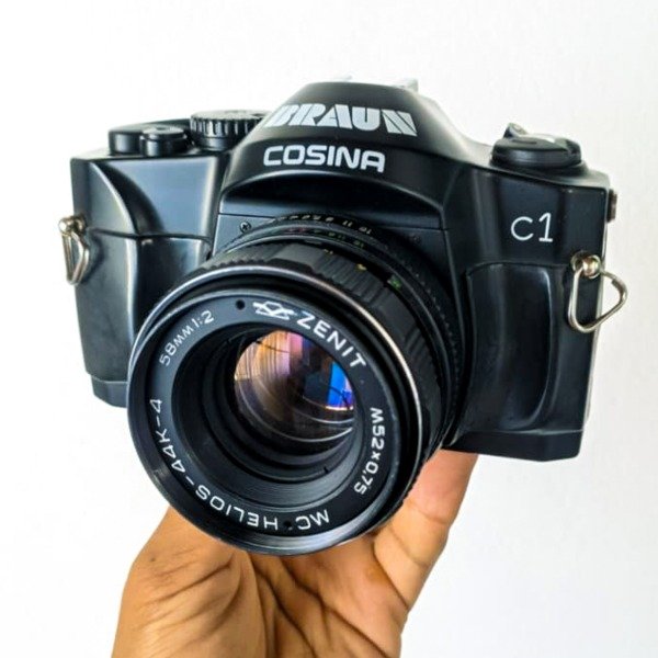 Producto - Cosina Braun C1 + Helios 44 58mm f2 K