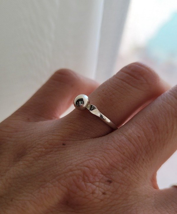 Producto - Anillo bolita chica Plata 925 t. 16,5